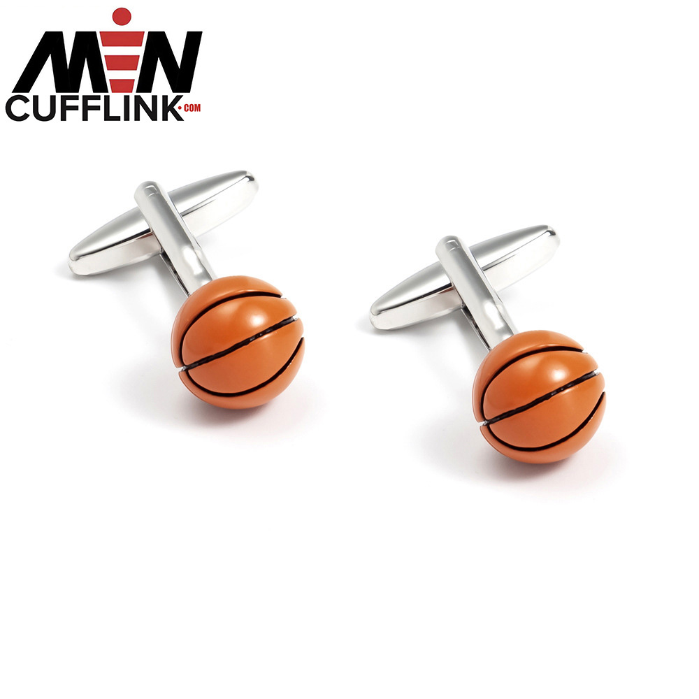 Basketball cufflinks metal cufflinks