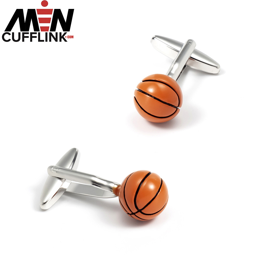 Basketball cufflinks metal cufflinks