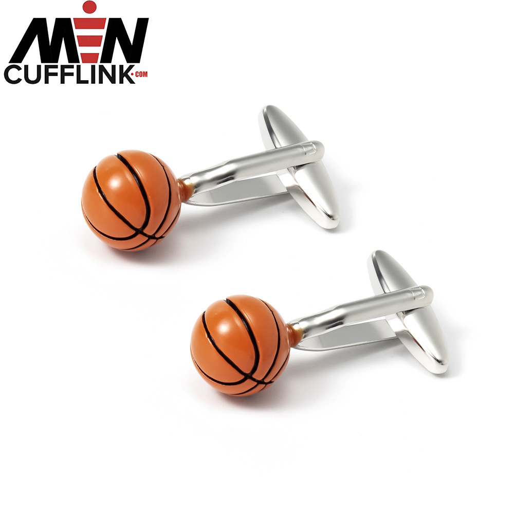 Basketball cufflinks metal cufflinks