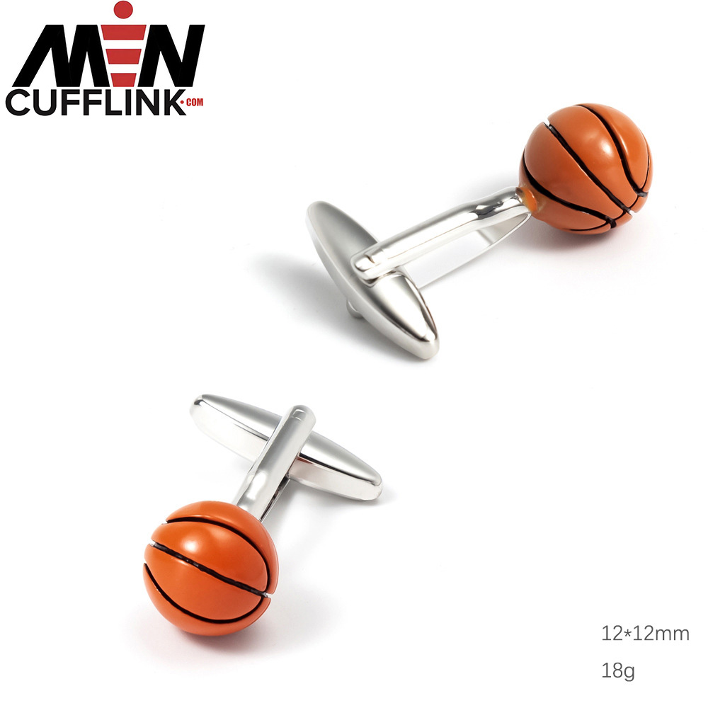 Basketball cufflinks metal cufflinks