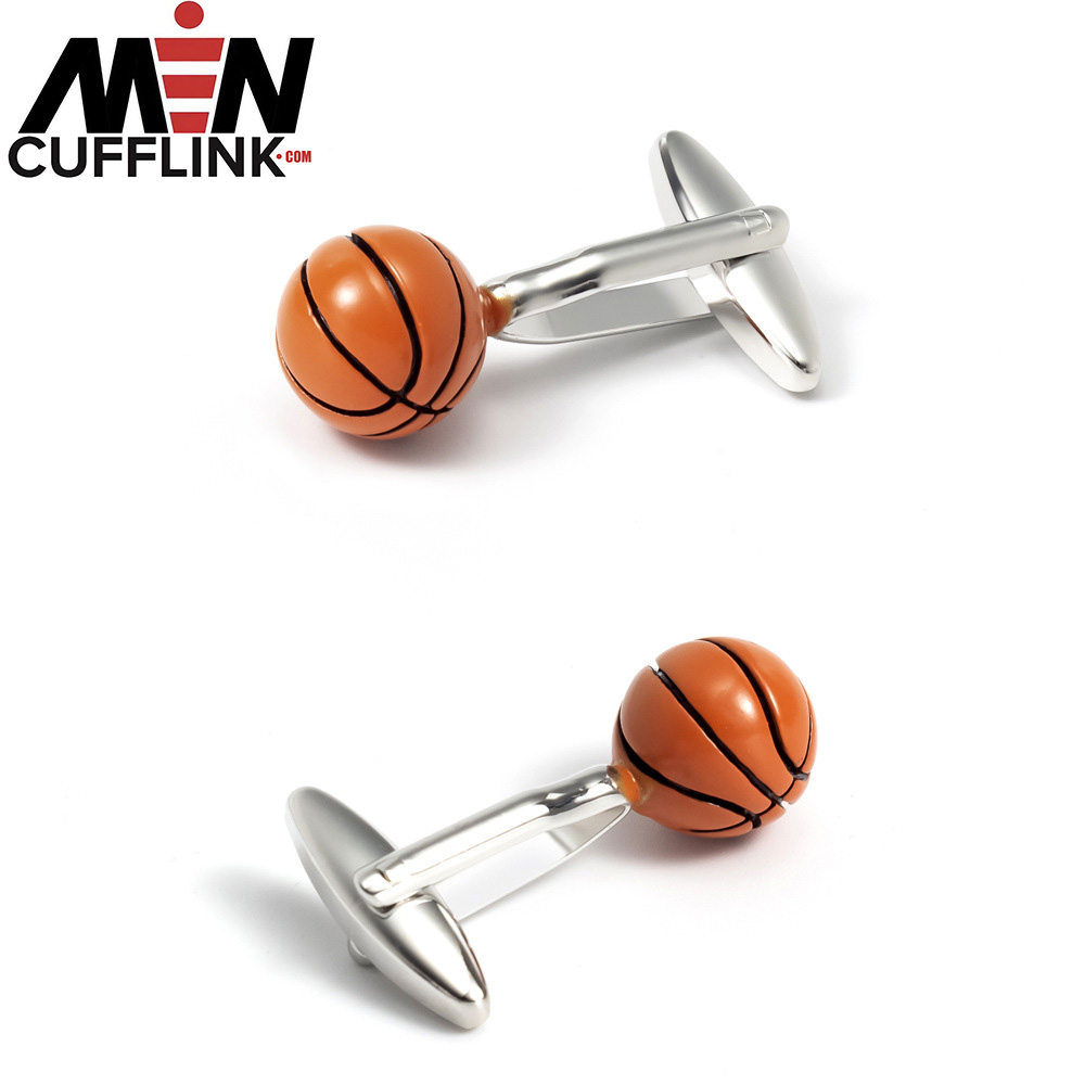 Basketball cufflinks metal cufflinks