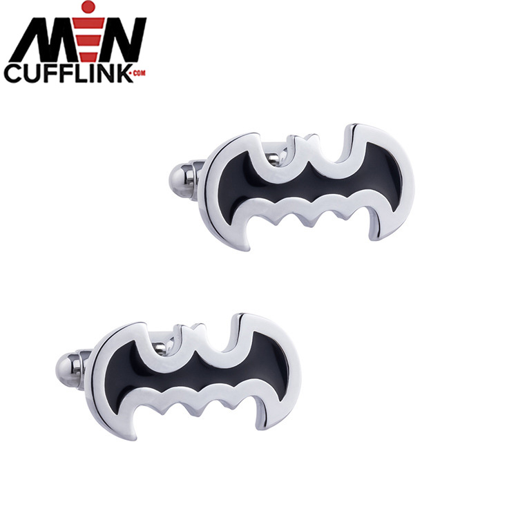 Black Batman Drip Enamel Cufflinks