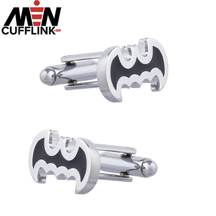 Black Batman Drip Enamel Cufflinks