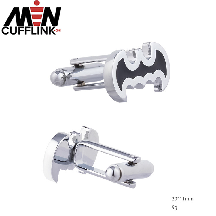 Black Batman Drip Enamel Cufflinks