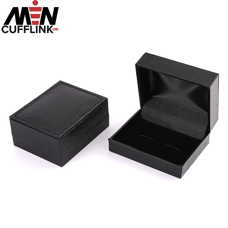 Black cufflinks box custom cufflinks box wholesale