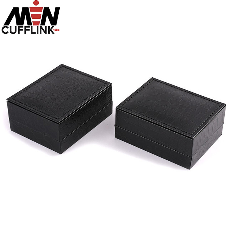 Black cufflinks box custom cufflinks box wholesale