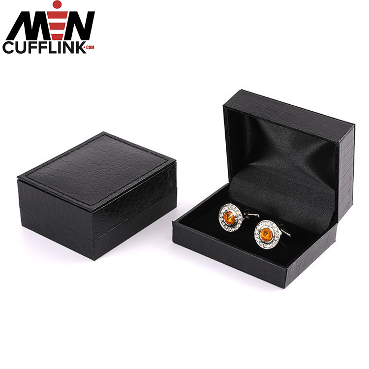 Black cufflinks box custom cufflinks box wholesale