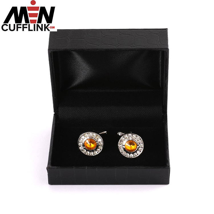 Black cufflinks box custom cufflinks box wholesale