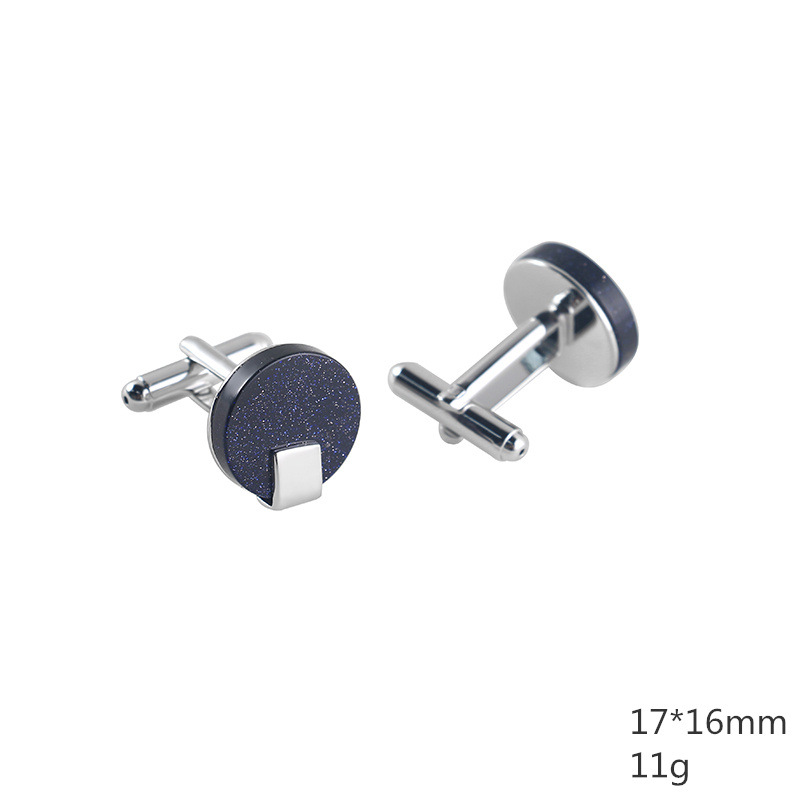 Black stone cufflinks natural stones cufflinks