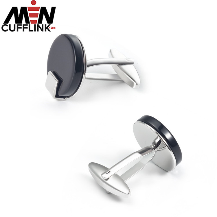 Black zircon cufflinks stone cufflinks Enamel Cufflinks wholesale