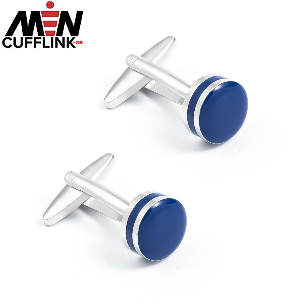 Blue Enamel Copper Cufflinks wholesale