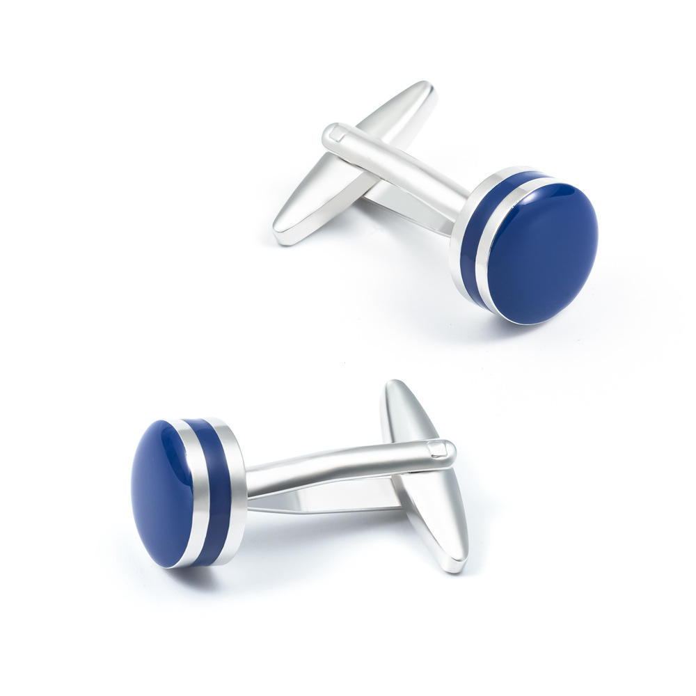 Blue Enamel Copper Cufflinks wholesale