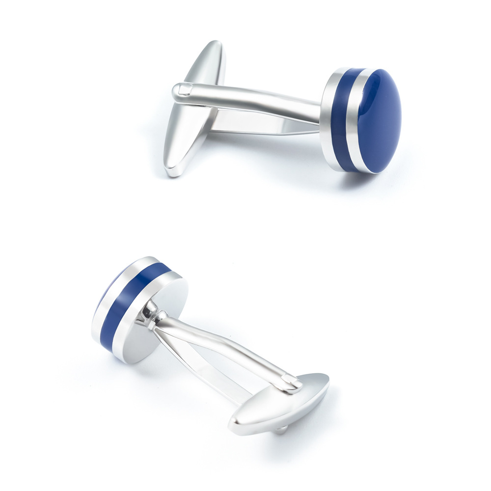 Blue Enamel Copper Cufflinks wholesale