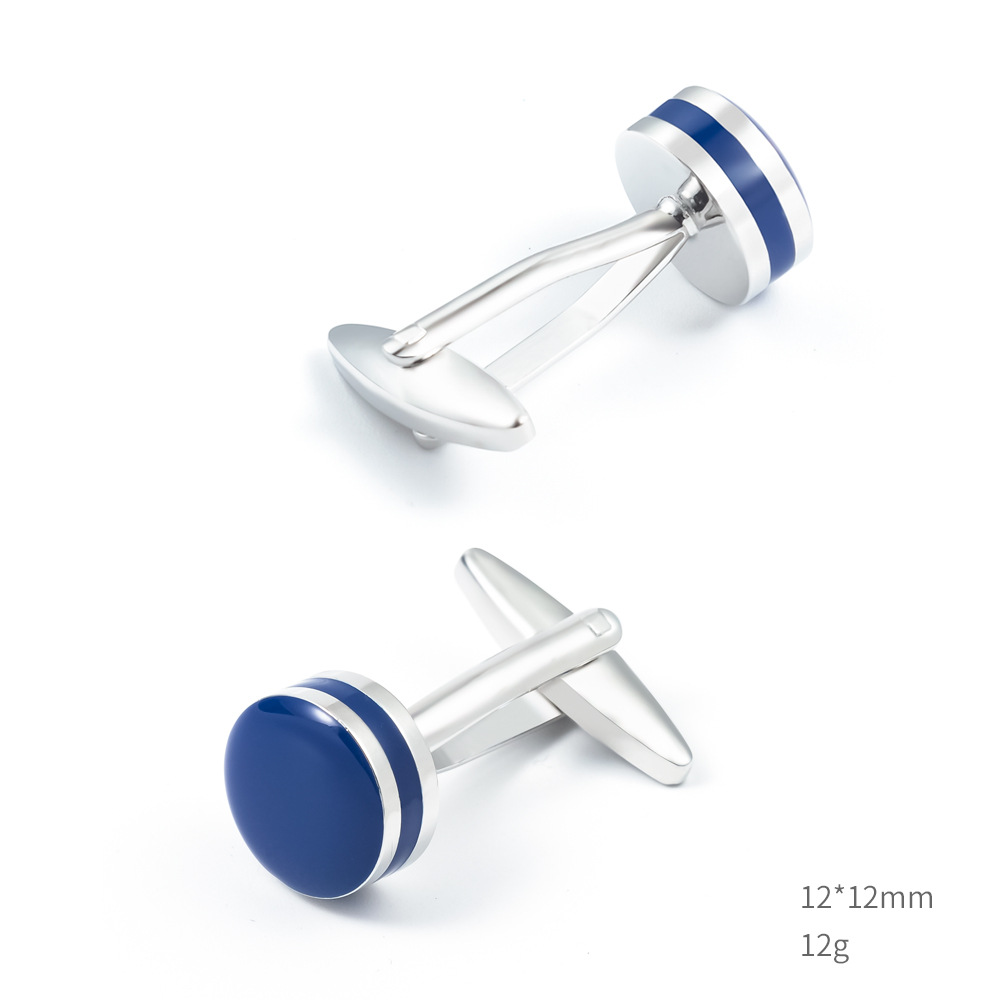 Blue Enamel Copper Cufflinks wholesale