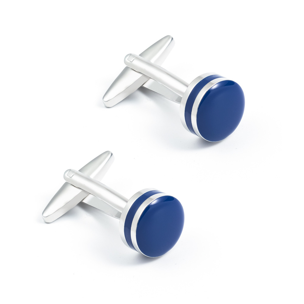 Blue Enamel Copper Cufflinks wholesale