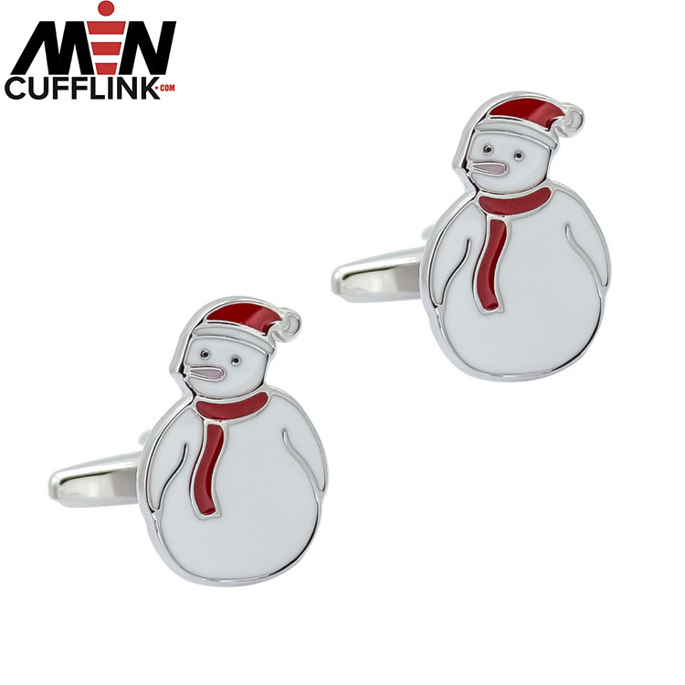 Christmas Snowman Cufflinks Christmas Collection Enamel Cufflinks