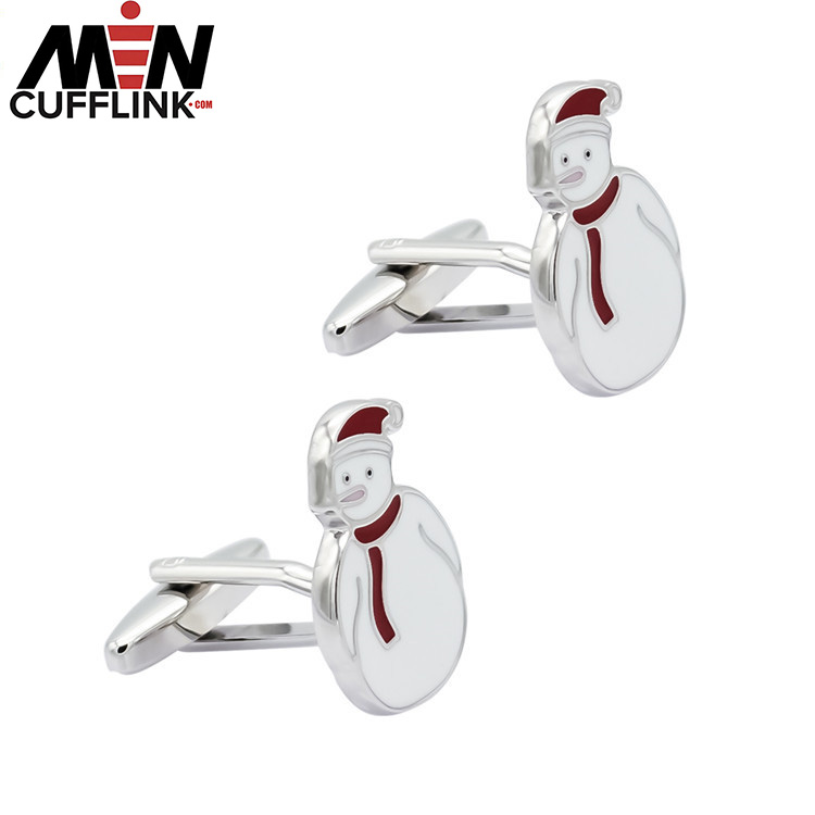 Christmas Snowman Cufflinks Christmas Collection Enamel Cufflinks