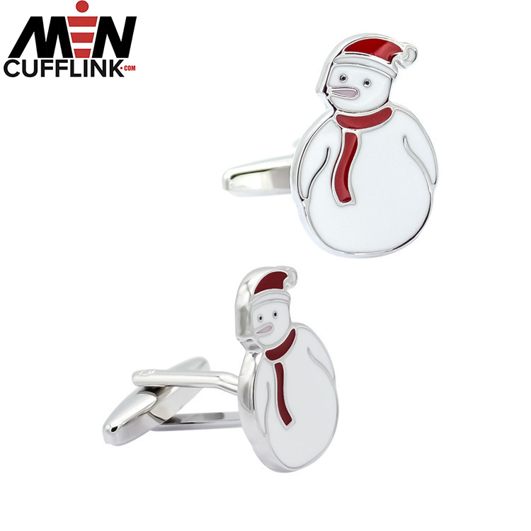 Christmas Snowman Cufflinks Christmas Collection Enamel Cufflinks