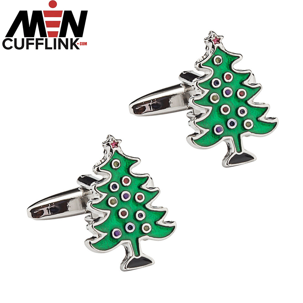 Christmas Tree Cufflinks Festival cufflinks