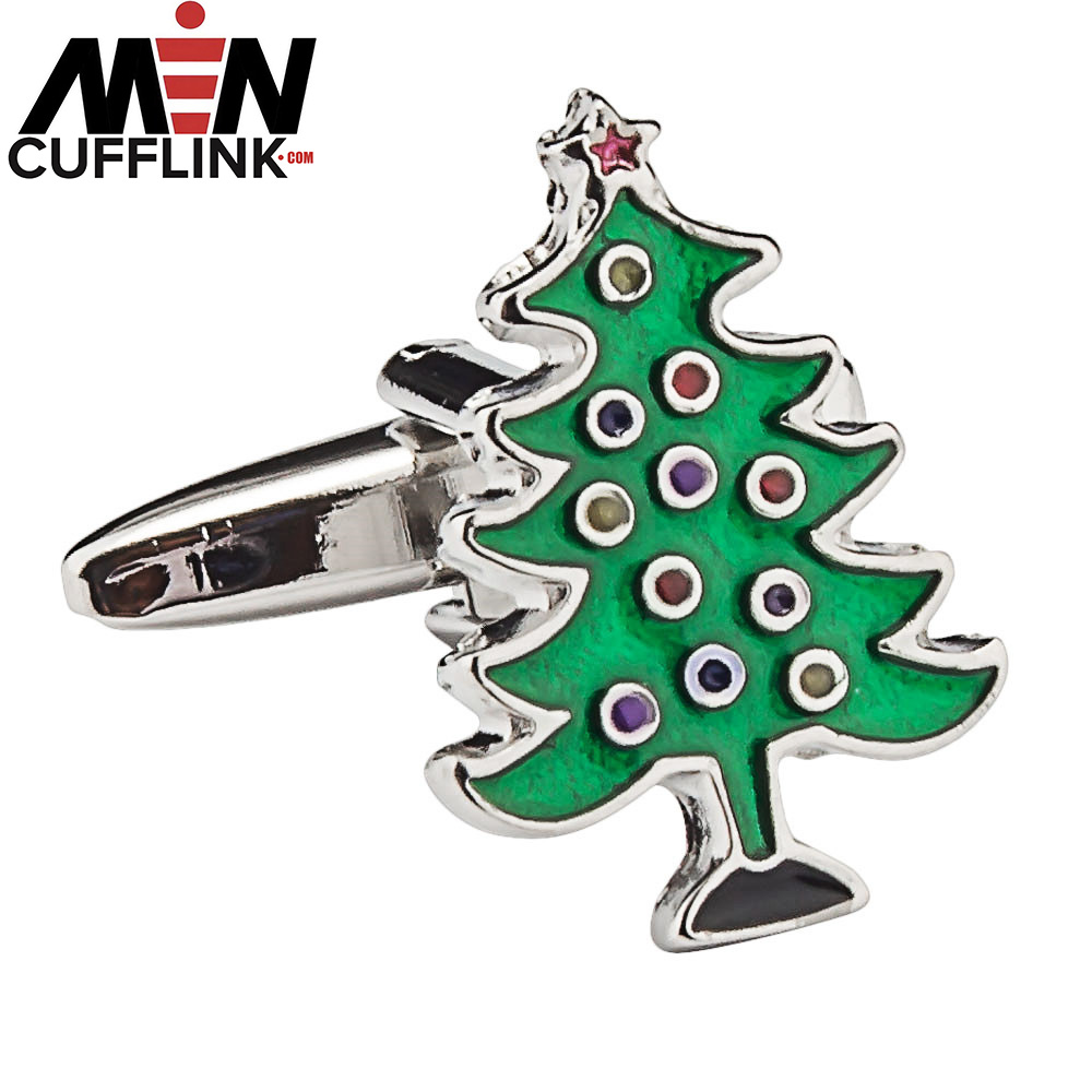 Christmas Tree Cufflinks Festival cufflinks