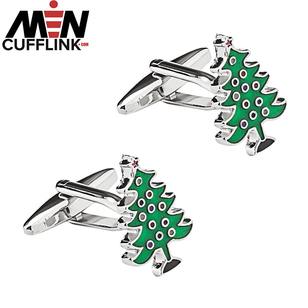 Christmas Tree Cufflinks Festival cufflinks