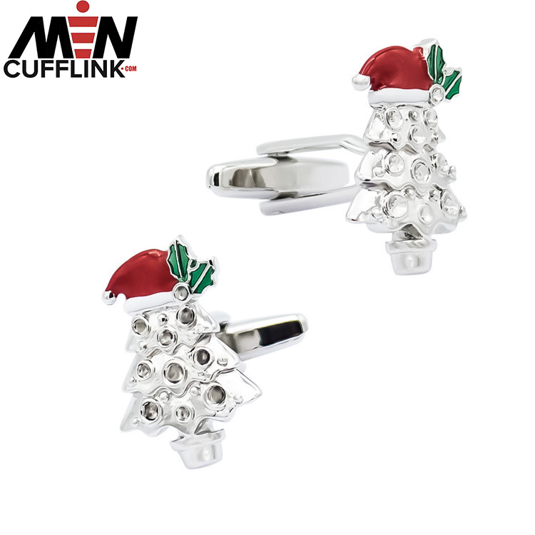 Christmas Tree Cufflinks  diamond cufflinks Festival cufflinks