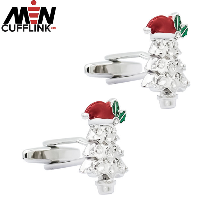 Christmas Tree Cufflinks  diamond cufflinks Festival cufflinks