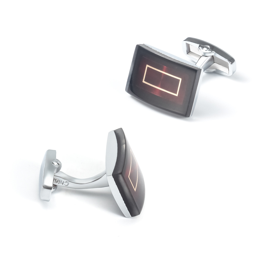 Classic men cufflink enamel cufflink wholesale