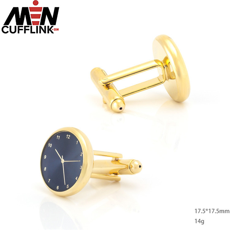 Clock cufflinks Custom metal cufflinks set wholesale