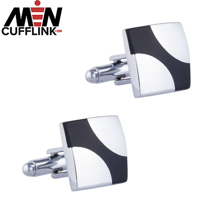 Enamel and lacquered cufflinks