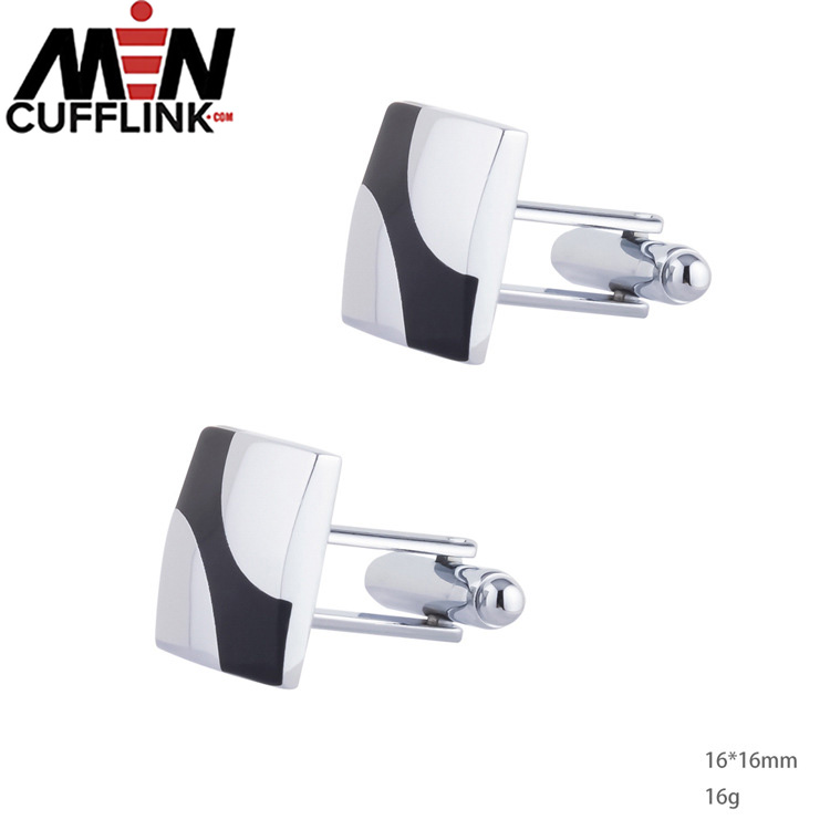 Enamel and lacquered cufflinks