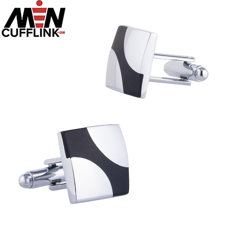 Enamel and lacquered cufflinks