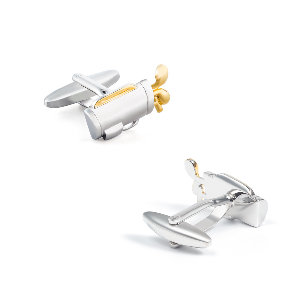 Golf Cufflinks gold sliver custom made cufflink