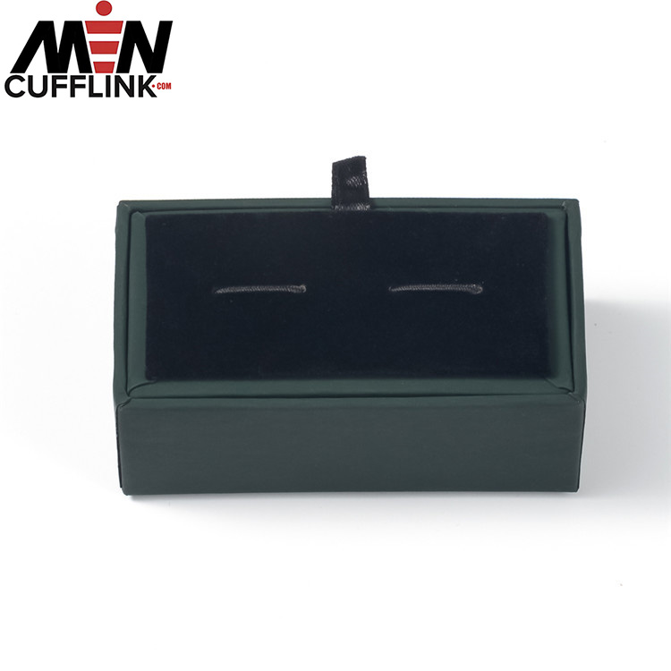 Green Cufflinks box wholesale cheap Cufflinks box supplier