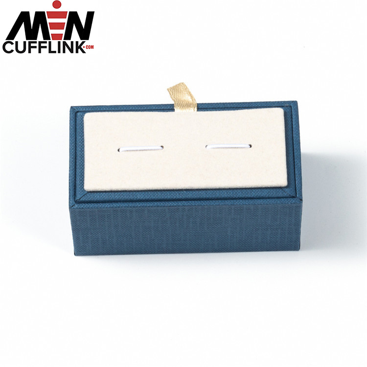 High quality blue Cufflinks box wholesale cheap Cufflinks box wholesale