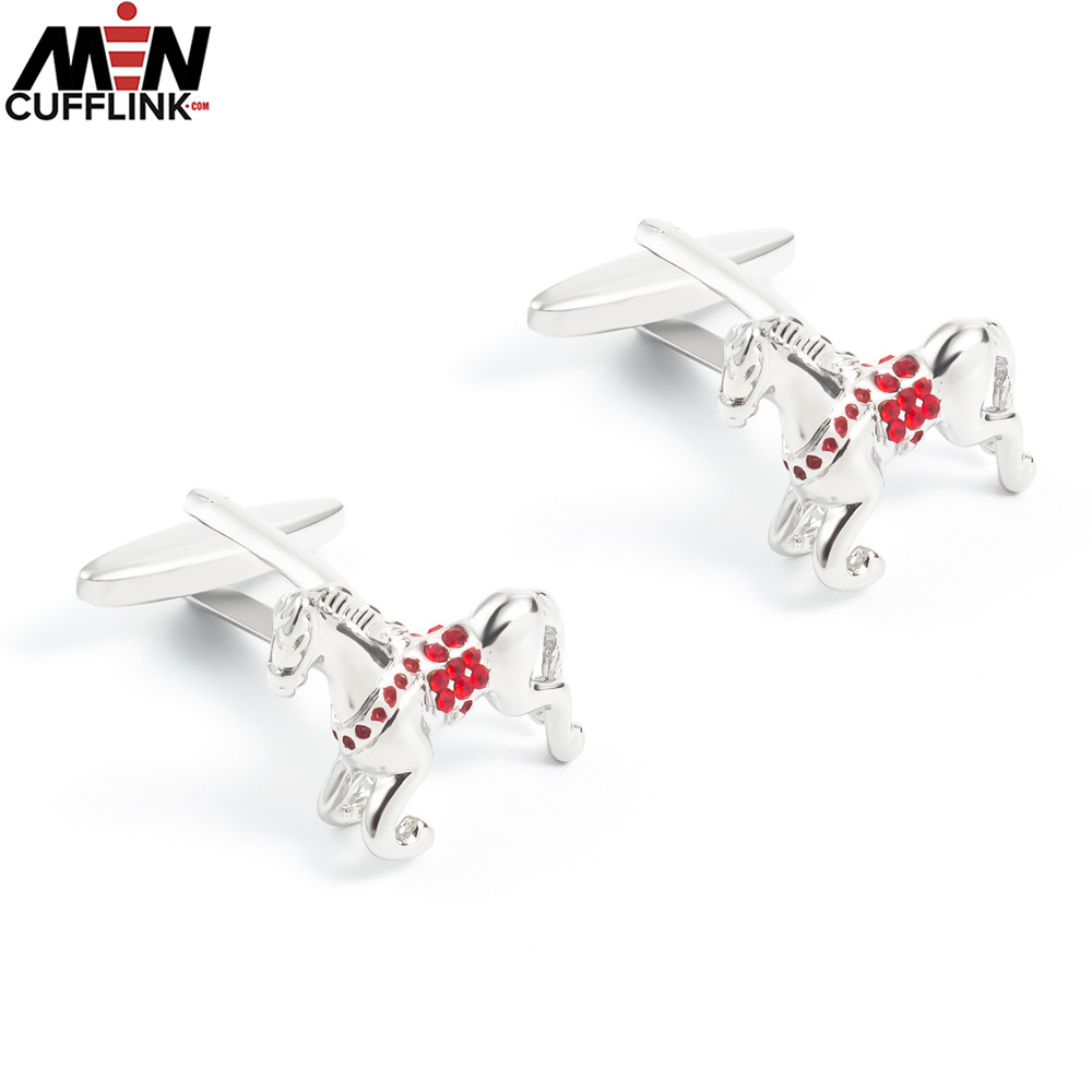 Horse racing cufflinks wholesale metal cufflinks wholesale