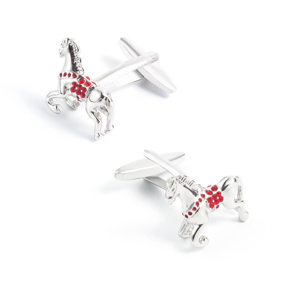 Horse racing cufflinks wholesale metal cufflinks wholesale