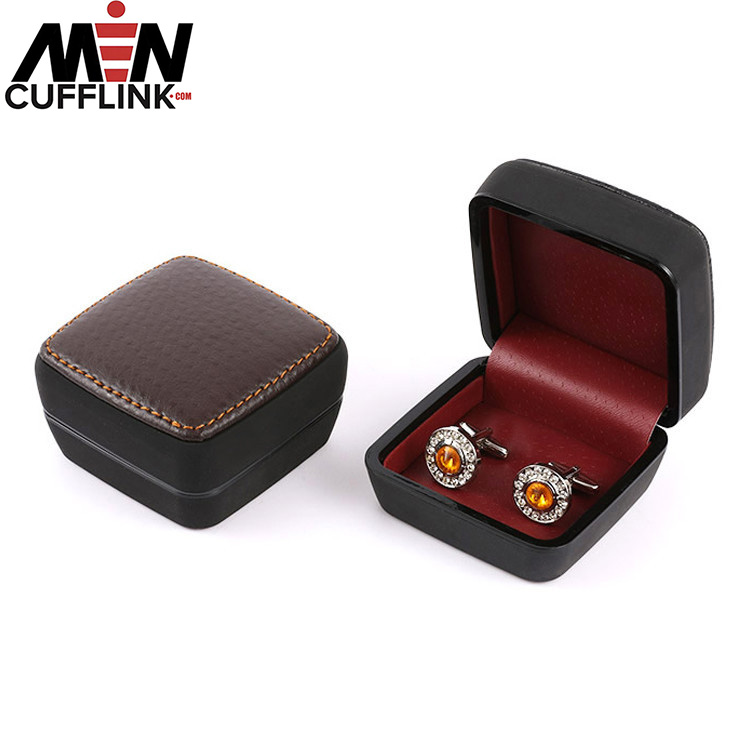 Leather Cufflinks box wholesale cheap Cufflinks box wholesale