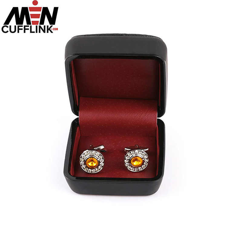 Leather Cufflinks box wholesale cheap Cufflinks box wholesale