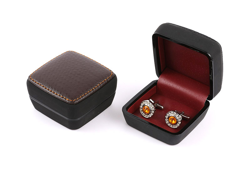 Leather Cufflinks box wholesale cheap Cufflinks box wholesale