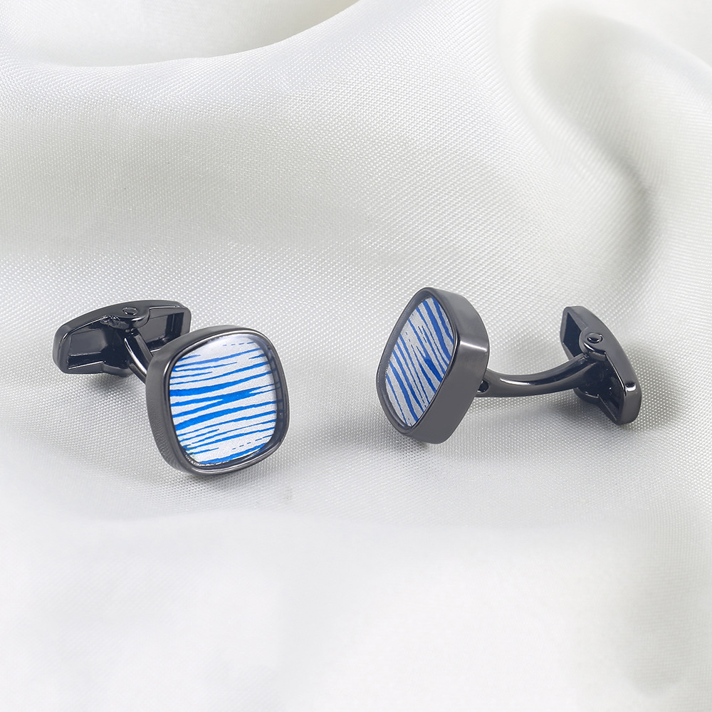 Oil drip Cufflink metal cufflink