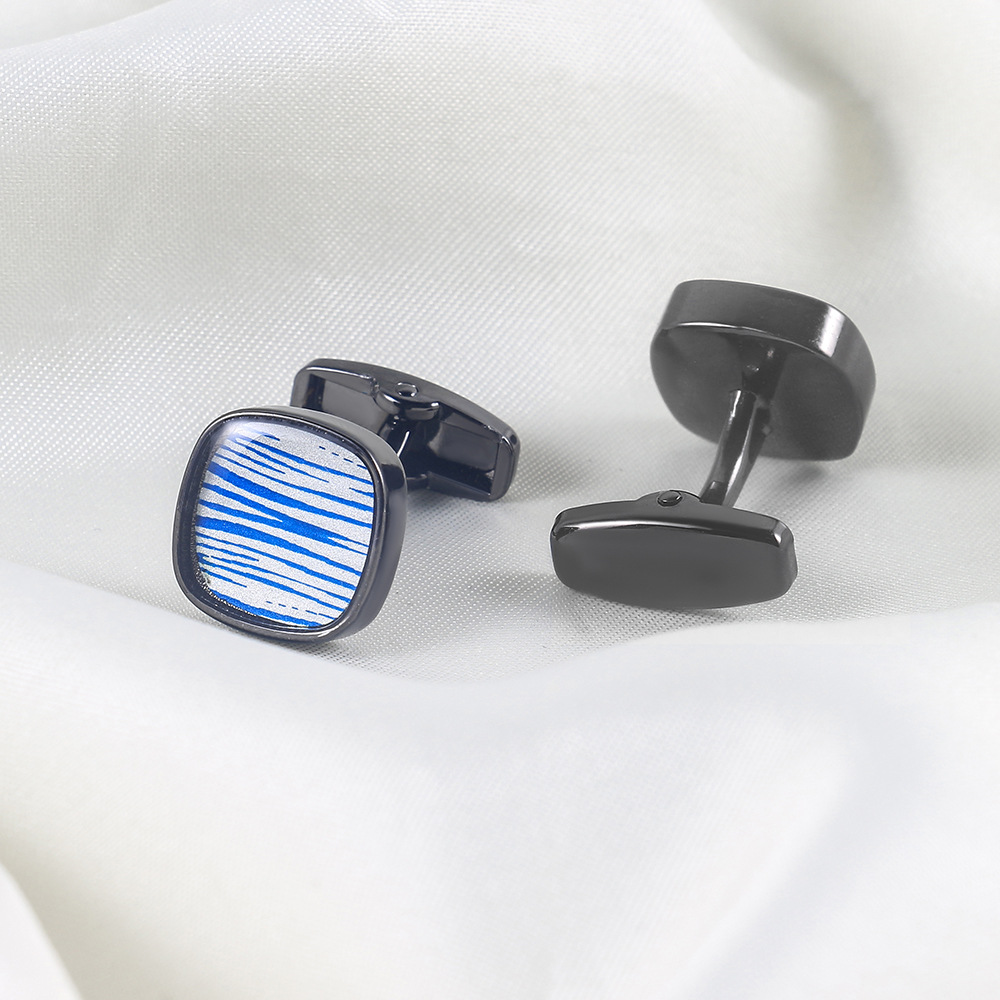 Oil drip Cufflink metal cufflink