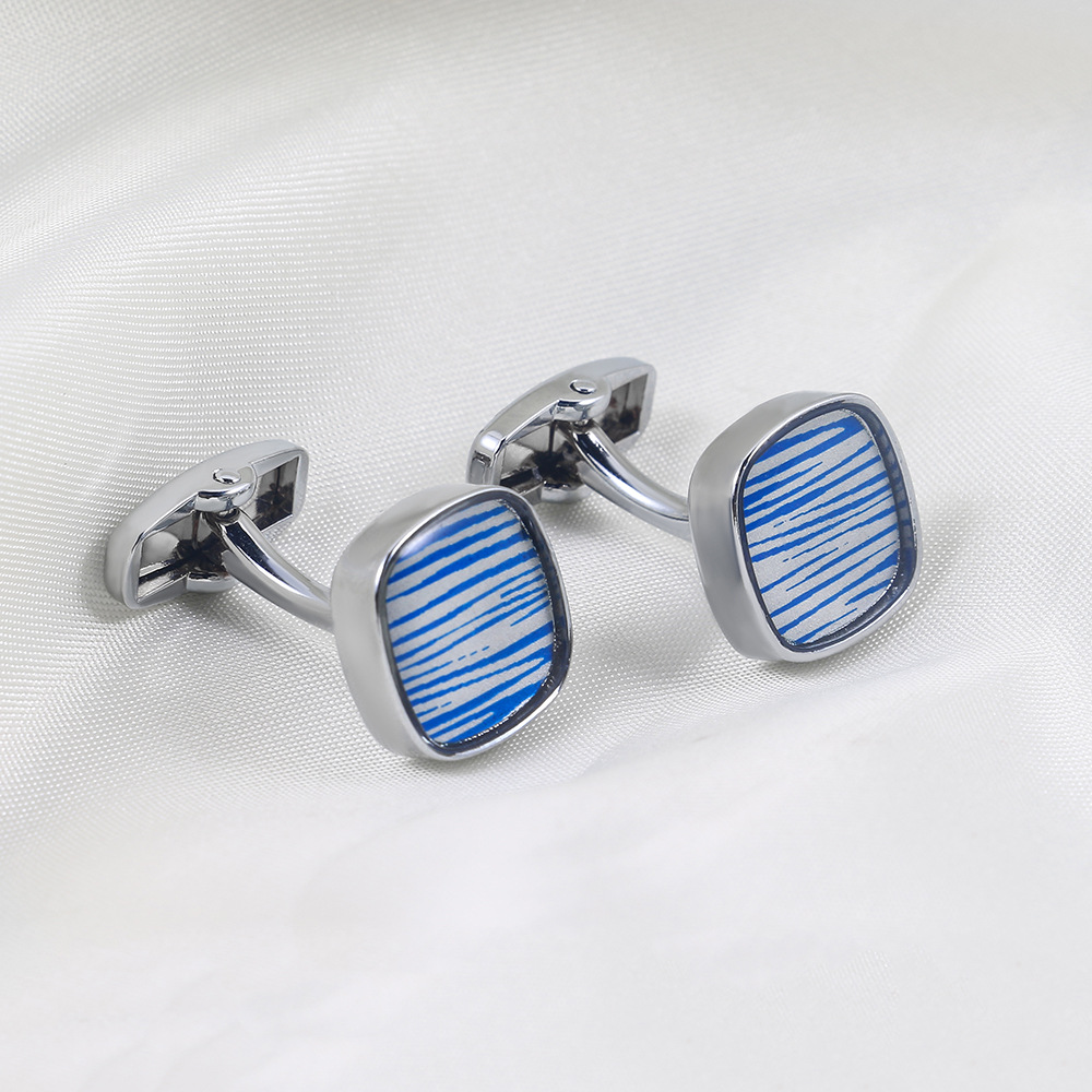 Oil drip Cufflink metal cufflink