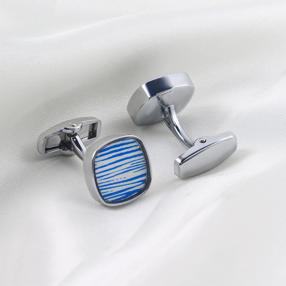 Oil drip Cufflink metal cufflink