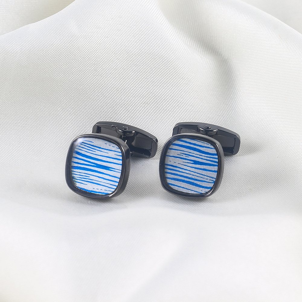 Oil drip Cufflink metal cufflink