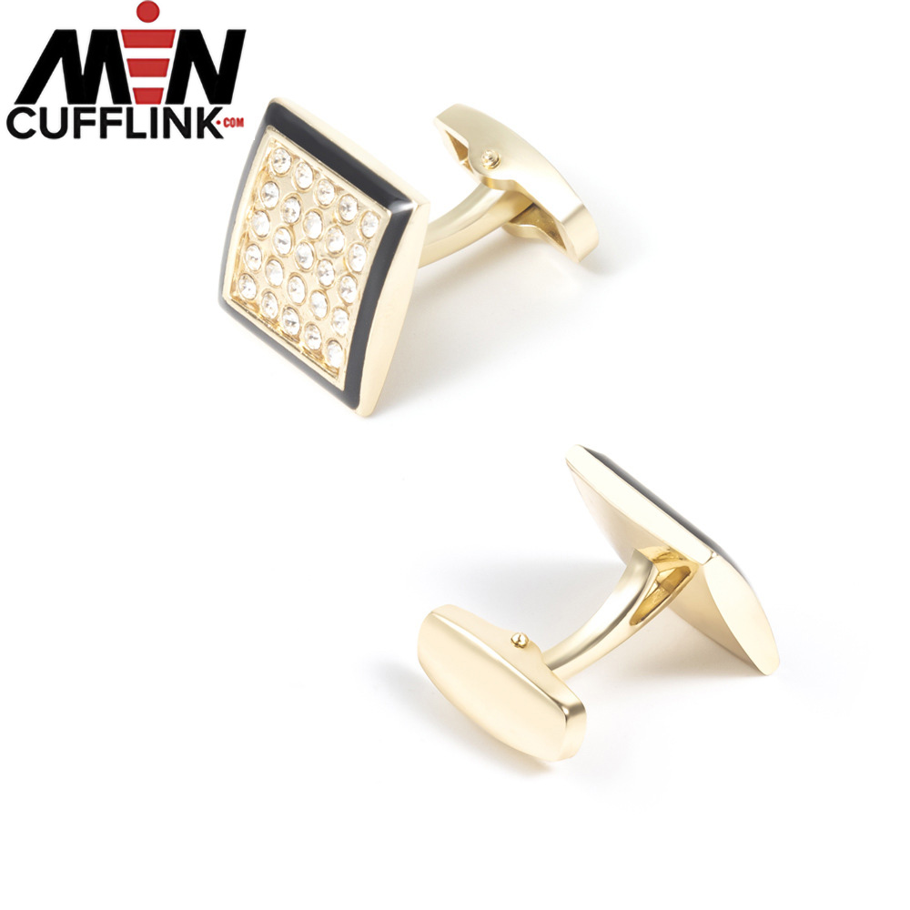 Rhinestone cufflinks diamonds cufflinks custom men cufflinks