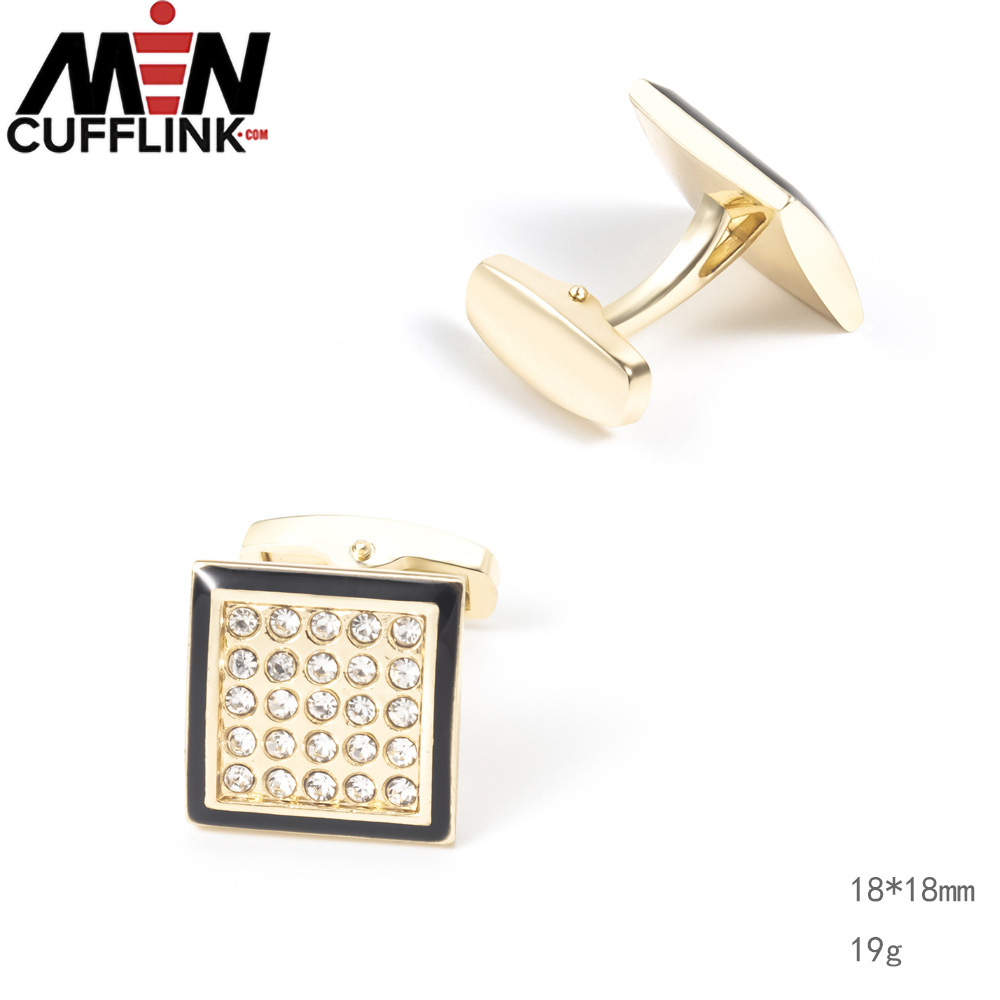 Rhinestone cufflinks diamonds cufflinks custom men cufflinks