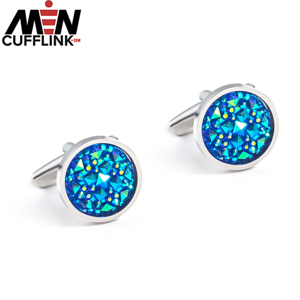 Rhinestone cufflinks wholesale and real cufflinks factory