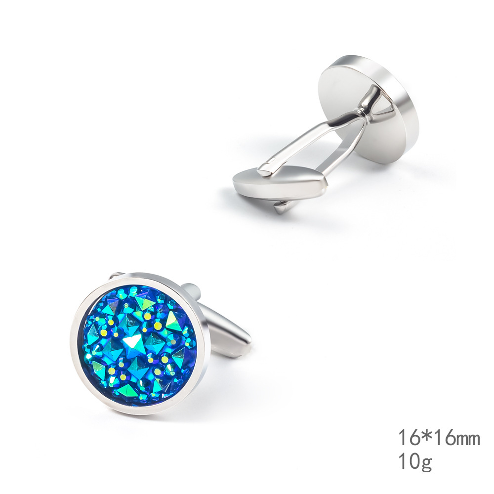 Rhinestone cufflinks wholesale and real cufflinks factory