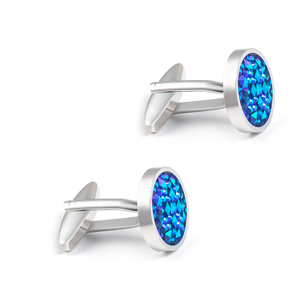 Rhinestone cufflinks wholesale and real cufflinks factory